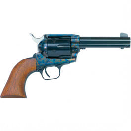 European American Armory Bounty Hunter 770080 Revolver .44 Rem Mag 4.5" 6rd SAO Blued/Case Colored, Wood Grips, Fixed Sights.
