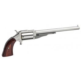 NAA 18606 1860 Hogleg 6" Single .22 Mag 6" 5 Wood Stainless Revolver