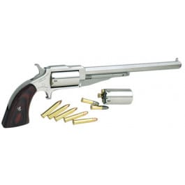 NAA 18606C 1860 Hogleg 6" with 22 LR Cylinder Single .22 Mag 6" 5 Wood Stainless Revolver