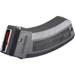 Ruger 90585 OEM  Black BX-15 Detachable 15rd for 17 HMR, 22 WMR Ruger American Rimfire, 77