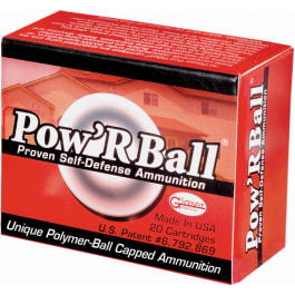Cor-Bon PB09100 Glaser 9mm +P Powrball <em>100 GR</em> - 20rd Box