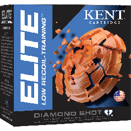 Kent Cartridge Kent Cartridge E12L248 Elite Low Recoil/Training 12GA 2.75" 7/8oz #8 Shot - 25SH Box