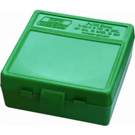 MTM Products MTM Case-Gard P100310 Case-Gard P-100 Multi-Caliber Handgun Green Polypropylene 100rd