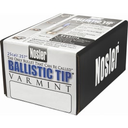 Nosler Nosler 43004 Ballistic Tip Varmint 25 Cal. .257 85 gr Spitzer Point 100 Per Box