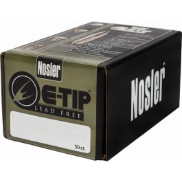 Nosler 59180 E-Tip Lead Free 30 Caliber .308 180 GR 50 Per Box