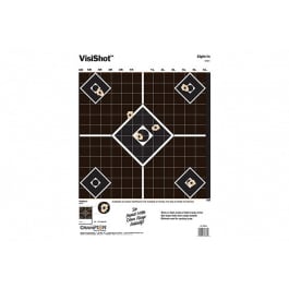 Champion <em>Targets</em> 45804 VisiShot Interactive <em>Sight</em>-<em>In</em> 5-Diamond Paper Target 10 Pack