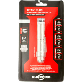 Surefire Titanb Titan Plus Ultra-Compact 300/75/15 Lumens Rechargeable AAA HiMH Silver