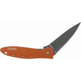 <em>Kershaw</em> 1660OR <em>Leek</em> Folder 3" 14C28N Sandvik Stainless Steel Modified Drop Point 6061-T6 Anodized Aluminum Orange