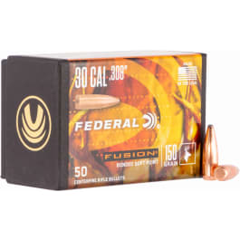 Federal Federal FB308F1 Fusion Component 30 Caliber .308 150 GR Fusion Soft Point 50 Per Box
