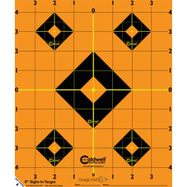 Caldwell 244-561 Orange Peel <em>Targets</em> <em>Sight</em>-<em>In</em> 12" 5 Pack