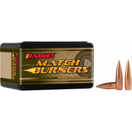 Barnes Bullets Barnes Bullets 30864 Match Burners 6mm 112 gr Boat-Tail Match 100 Per Box