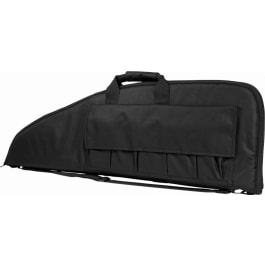 <em>NcStar</em> CV290738 <em>VISM</em> <em>Rifle</em> <em>Case</em> with Double Zippers, ID Holder, Foam Padding & Black Finish 38" L x 13" H Interior Dimensions