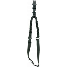Aim Sports AOPS01B <em>One</em> Point <em>Sling</em> made of Black Elastic Webbing with 26" OAL, 1.25" W & Bungee Design for Rifles