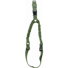 Aim Sports AOPS01G <em>One</em> Point <em>Sling</em> made of Green Elastic Webbing with 26" OAL, 1.25" W & Bungee Design for Rifles