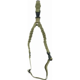 Aim Sports AOPS01T <em>One</em> Point <em>Sling</em> made of Tan Elastic Webbing with 26" OAL, 1.25" W & Bungee Design for Rifles