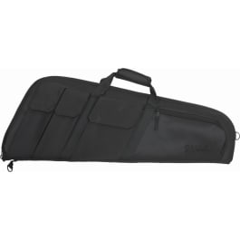 Tac Six 10901 Wedge Tactical Case made of Endura with Black Finish, Knit Lining, Foam Padding & External Pockets 32" L