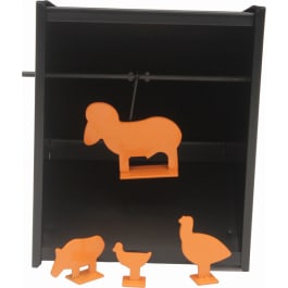 Beeman 2085 Pellet Trap  Airgun Steel Black/Orange Animals Illustration Impact Enhancement Yes Includes Metal Silhouette/<em>Paper</em> Targets