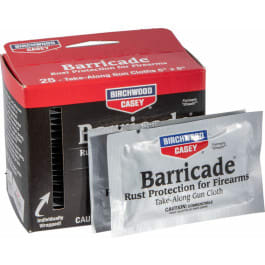 Birchwood Casey 33025 Barricade Take Along <em>Wipes</em> Multi-Caliber 5" x 8" 25 Per Box