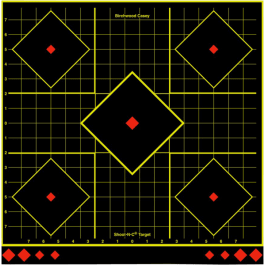 Birchwood Casey 34175 Shoot-N-C <em>Sight</em>-<em>In</em> Target 17.75" Diamond 5 <em>Targets</em>