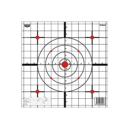 Birchwood Casey 37213 Eze-Scorer <em>Sight</em>-<em>In</em> Bullseye/Crosshair 12" x 12" Paper 13 Pack