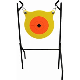 Birchwood Casey 47330 World of <em>Targets</em> Boomslang Pistol/Rifle Orange/Yellow AR500 Steel Gong Standing Includes Gong/Metal Stand