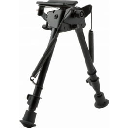 Harris Engineering Harris Bipods LMS Swivel L Swivel Stud, 9-13", Black Steel/Aluminum, Notched Legs, Rubber Feet