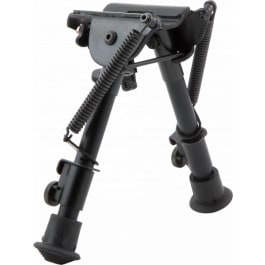 Harris Engineering Harris Bipods BR1A2 Non-Swivel BR Swivel Stud, 6-9", Black Steel/Aluminum, Rubber Feet
