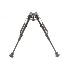 Harris Engineering Harris Bipods L1A2 Non-Swivel L Swivel Stud, 9-13", Black Steel/Aluminum, Rubber Feet
