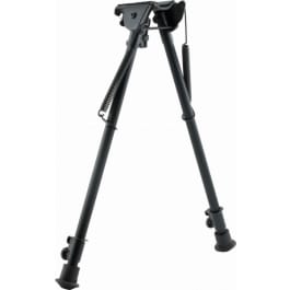 Harris Engineering Harris Bipods 25S Swivel 25 Swivel Stud, 12-25" Black Steel/Aluminum, Rubber Feet