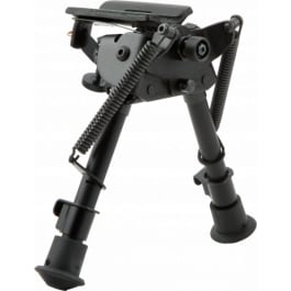 Harris Engineering Harris Bipods BRMS Swivel BR Swivel Stud, 6-9", Black Steel/Aluminum, Notched Legs, Rubber Feet