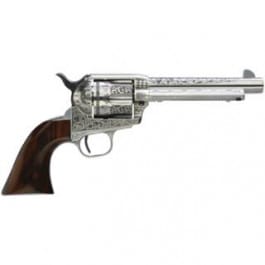 Taylors and Company 701AWE Uberti 1873 Cattleman 45LC 5.5 Photo Engr WHT Revolver