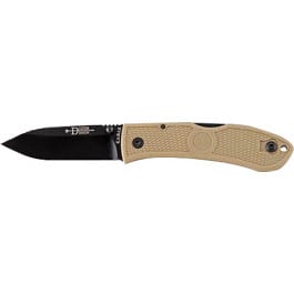<em>Ka-Bar</em> 4062CB Dozier <em>Folding</em> <em>Hunter</em> AUS-8A Drop Point Blade Coyote Brown Zytel