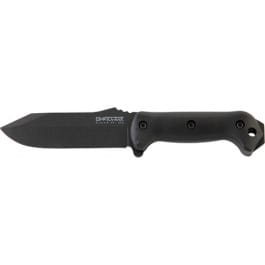 <em>Ka-Bar</em> BK10 Becker Crewman 5.50" Fixed <em>Clip</em> <em>Point</em> Plain 1095 Cro-Van Blade Black Ultramid Handle