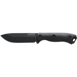 <em>Ka-Bar</em> BK16 <em>Short</em> Becker Fixed 4.38" 1095 Cro-Van Black Drop <em>Point</em> Zytel Black