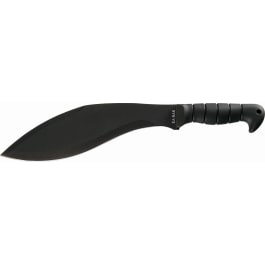 Ka-Bar 1249 Kukri  11.50" Black SK-5 Steel Blade/ Black TPR Handle 17" Long Includes Sheath