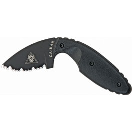 <em>Ka-Bar</em> 1481 <em>TDI</em> <em>Law</em> <em>Enforcement</em> Knife Fixed 2.31" AUS-8A SS Drop Point Serrated FRN Black Hndl