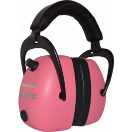 Pro Ears PEG2RMP Gold II <em>Electronic</em> Muff 30 dB Over the Head Pink <em>Ear</em> Cups with Black Headband & Gold Logo for Adults 1 Pair