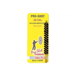 <em>Pro</em>-Shot 30NR Bore Brush  <em>7</em>.62mm/30 Cal Rifle #8-32 Thread Nylon Bristles Brass Core