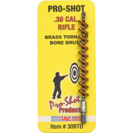 <em>Pro</em>-Shot 30RTO Tornado Bore Brush <em>7</em>.62mm/30-06 Springfield/30/308 Cal/300 Blackout Rifle #8-32 Thread Brass Spiral Wound Loop