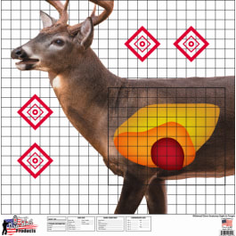 Pro-Shot WDSI5PK Whitetail <em>Sight</em>-<em>In</em> Deer Heavy Paper Hanging Universal <em>25</em>" x <em>25</em>" Multi-Color 5 Pack