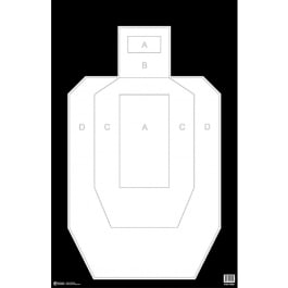 Action <em>Target</em> IPSCPBKB100 High Visibility <em>IPSC</em>/USPSA Silhouette Heavy Paper Hanging High Visibility 100 Per Box