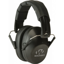 Walkers Game Ear GWPFPM1 Pro Low Profile Folding Muff Earmuff 22 dB Black