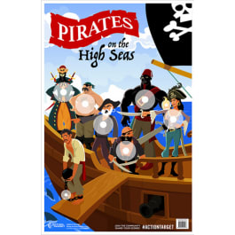 Action <em>Target</em> GSPIRATES100 Entertainment  Pirates/Sailor Paper Hanging 23" x 35" Multi-Color 100 Per Box