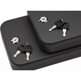 SnapSafe 75221 Lock Box 2 Pack Keyed Pistol Key Key 11.<em>5</em>" x 8.<em>5</em>" x 2.<em>5</em>" 16GA Steel Black