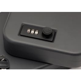 SnapSafe 75240 Lock Box Combo Lock Pistol <em>Safe</em> Dial Single 10" x 7" x 2" 16GA Steel Black