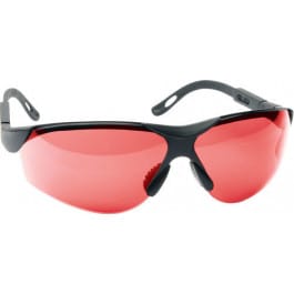 Walkers Game Ear Gwpxsglver Shooting Glasses Elite Polycarbonate Vermillion Lens Black