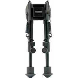 GSM Outdoors SME Smebpspr Bipod w/Spring Swivel Rail Attachment Aluminum Black Anodized 6-9"