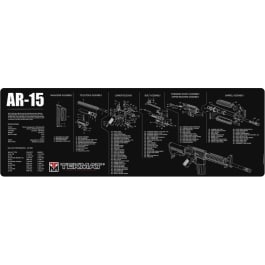 Tekmat R36AR15 AR-15 Cleaning Mat AR-15 Parts Diagram 36" x 12" Black/White