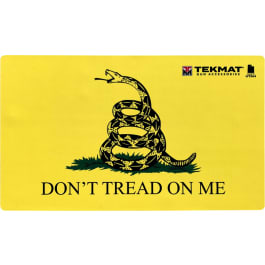 Tekmat 42TREAD Don't Tread on Me Floor Mat Gadsden Flag 25" x 42" Yellow/Black