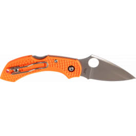 <em>Spyderco</em> C28POR2 <em>Dragonfly</em> <em>2</em>  <em>2</em>.30" Folding Drop Point Plain VG-10 SS Blade Orange FRN Handle Includes Pocket Clip